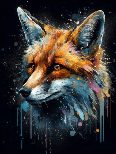 5D Fox DIY Diamond Art Painting Animals 30x40cm - Creative Serenity