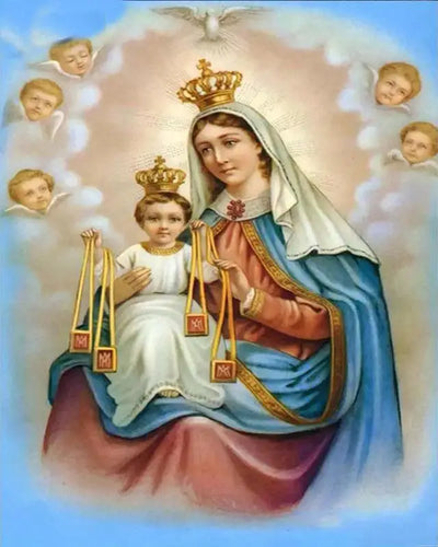 DIY Mary & Baby Jesus Diamond Art Painting - Creative Serenity