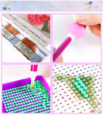 5D Jasmine Diamond Mosaic Diamond Art Princess 30x40cm - Creative Serenity