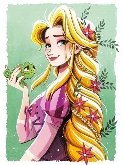 DIY Tangled Oil Painting By Numbers Princess - Creative Serenity