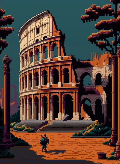 DIY Colosseum Pixel 5D Diamond Art Painting - Creative Serenity