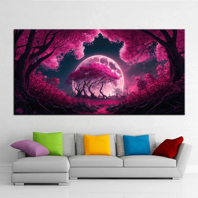 Large Moon Tree 5D DIY Diamond Art Embroidery Scenery - Creative Serenity