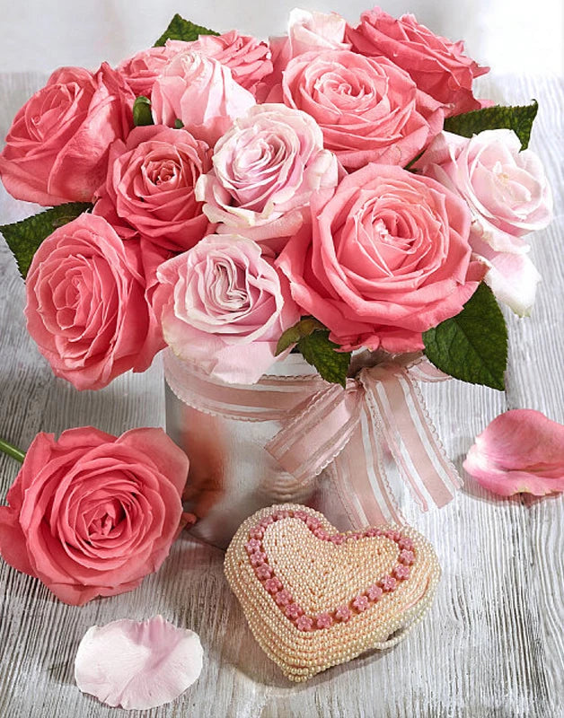 DIY Roses Flowers 5D Diamond Art Painting 30x40cm - Creative Serenity