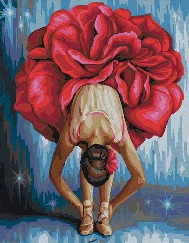 DIY Ballerina Rose 5D Diamond Art Painting 30x40cm - Creative Serenity