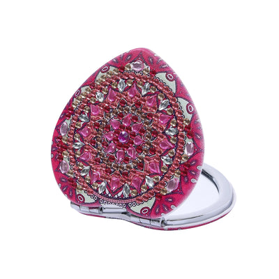 DIY Mandala Diamond Art Compact Mirror - Creative Serenity