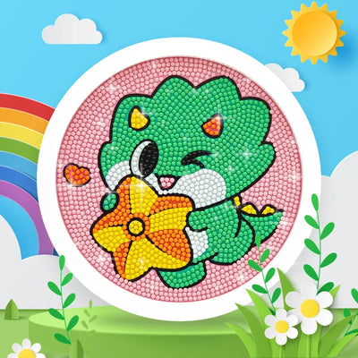 DIY Dinosaur Kids Diamond Art Painting 17x17cm - Creative Serenity