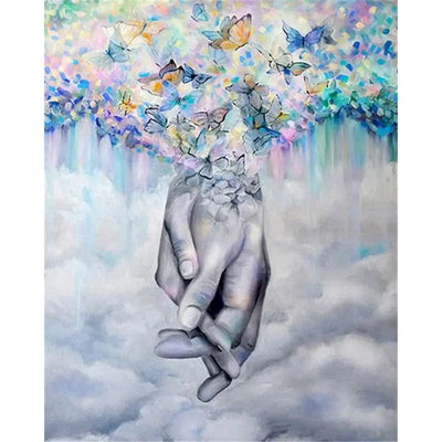 DIY Hands Painting By Numbers Art - Creative Serenity