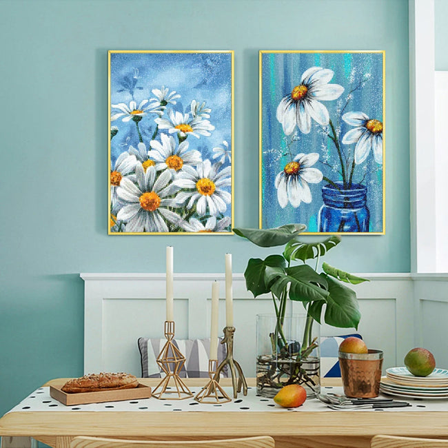 DIY Daisies Flowers 5D Diamond Art Painting 30x40cm - Creative Serenity