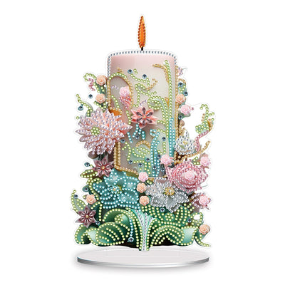 DIY Candle Diamond Art Decoration - Creative Serenity