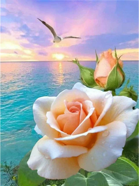 DIY Rose 5D Diamond Art Painting 30x40cm - Creative Serenity