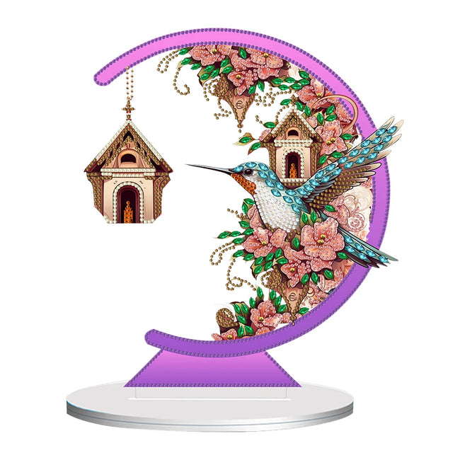 DIY Moon Diamond Art Painting Ornament - Creative Serenity