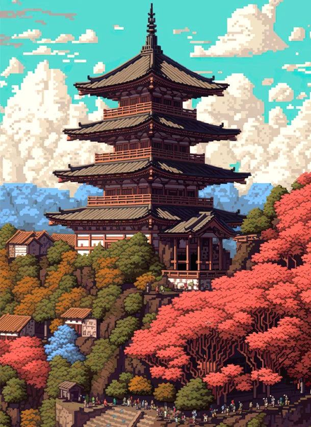 DIY Japan Pixel 5D Diamond Art Painting - Creative Serenity