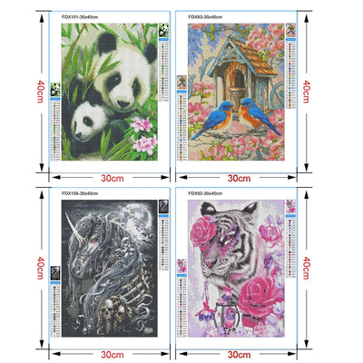 DIY Pink Roses Flowers 5D Diamond Art Painting 30x40cm - Creative Serenity