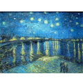 5D Starry Night Over The Rhine Van Gogh Diamond Art Painting - Creative Serenity