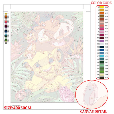 DIY The Lion King Painting By Numbers Oil Art - Creative Serenity