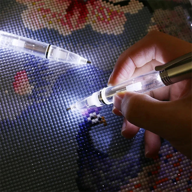 LED DIY Diamond Painting Pen with Light Illumination - Creative Serenity
