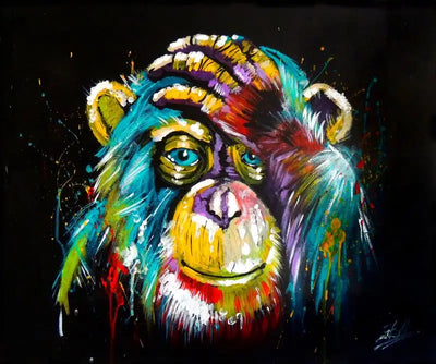 DIY Rainbow Monkey Diamond Art Painting Animals - Creative Serenity