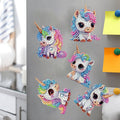 DIY Kids Unicorns Diamond Art Refrigerator Magnets - Creative Serenity