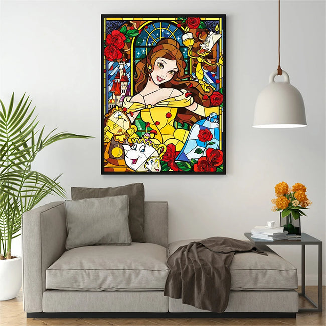 5D Belle Diamond Mosaic Diamond Art Princess 30x40cm - Creative Serenity