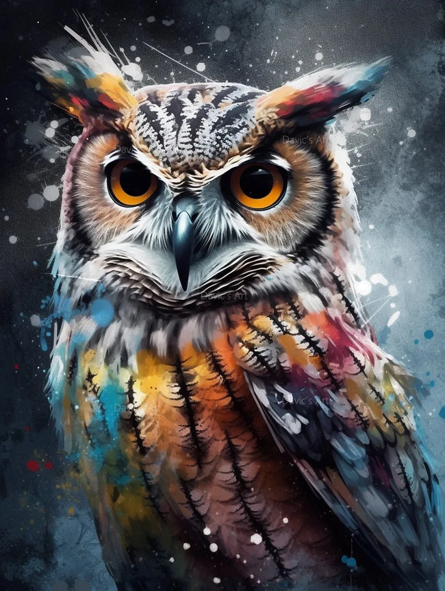 5D Owl DIY Diamond Art Painting Animals 30x40cm - Creative Serenity