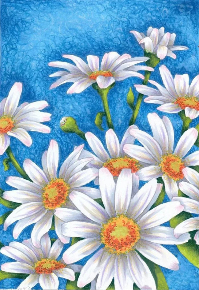 DIY Daisies Flowers 5D Diamond Art Painting 30x40cm - Creative Serenity