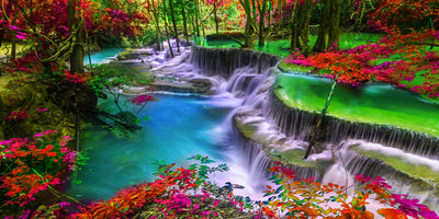 Large Waterfall Landscape 5D DIY Diamond Art Embroidery Scenery - Creative Serenity