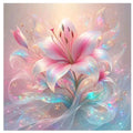 Large Pink Lily Flower 5D Diamond Art Painting - Creative Serenity