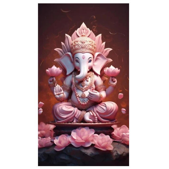 DIY Lord Ganesha Large Diamond Art Painting - Creative Serenity