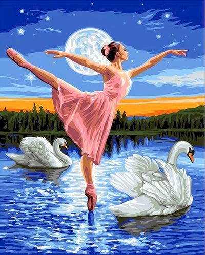 DIY Ballerina 5D Diamond Art Painting 30x40cm - Creative Serenity