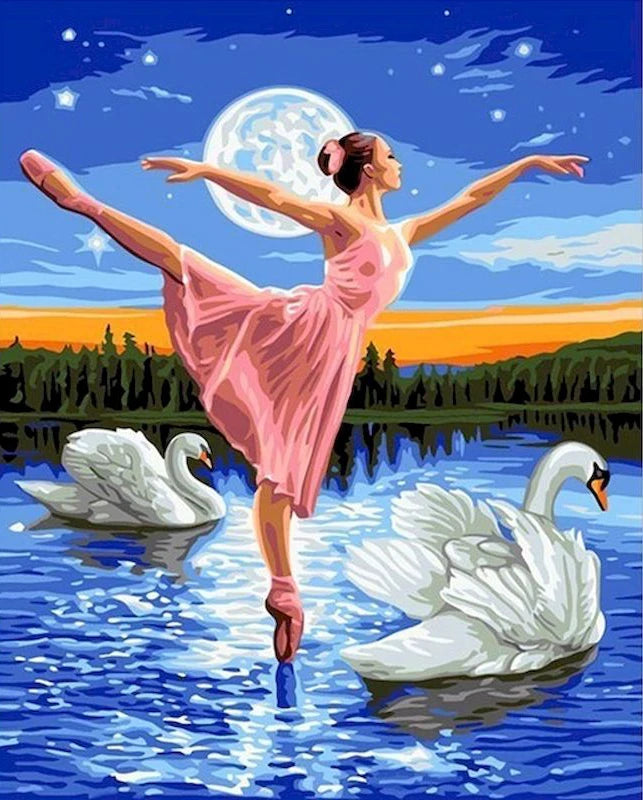 DIY Ballerina 5D Diamond Art Painting 30x40cm - Creative Serenity