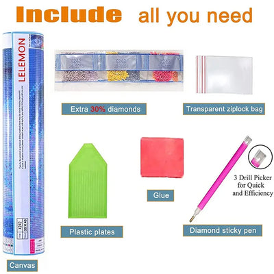 DIY Moon 5D Diamond Painting - Creative Serenity