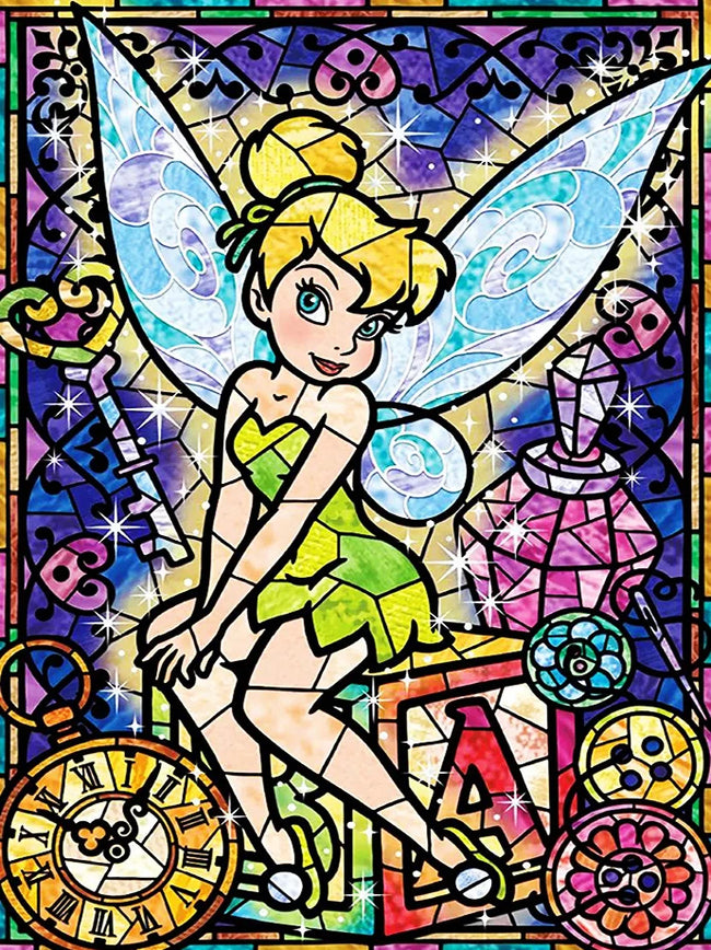 5D Tinkerbell Diamond Mosaic Diamond Art Princess 30x40cm - Creative Serenity