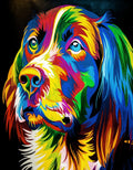 DIY Rainbow Spaniel Dog Diamond Art Painting Animals - Creative Serenity