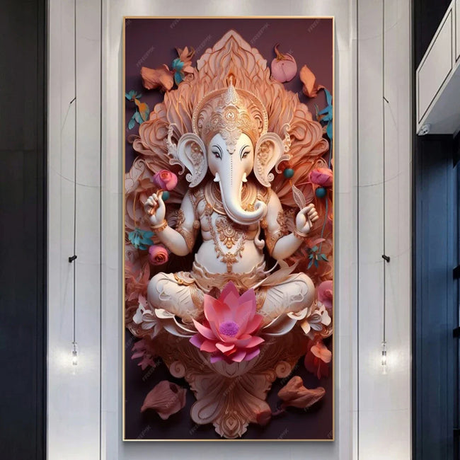 DIY Lord Ganesha Large Diamond Art Painting - Creative Serenity