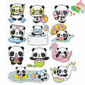 DIY Kids Pandas Diamond Art Stickers - Creative Serenity