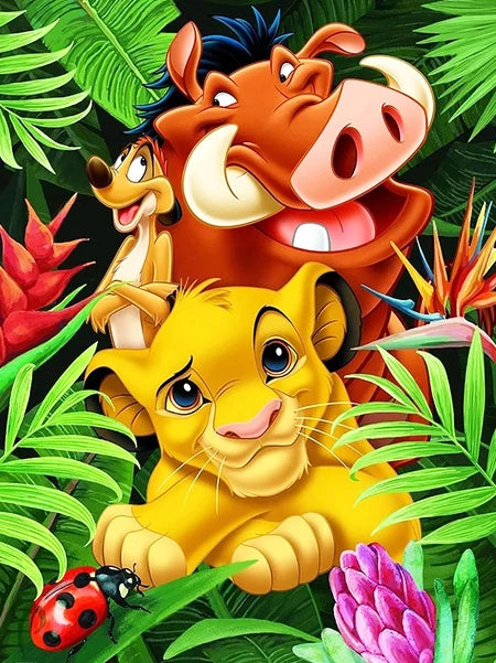 DIY The Lion King Painting By Numbers Oil Art - Creative Serenity