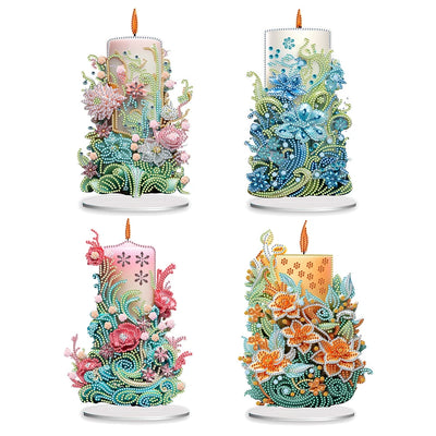 DIY Candle Diamond Art Decoration - Creative Serenity