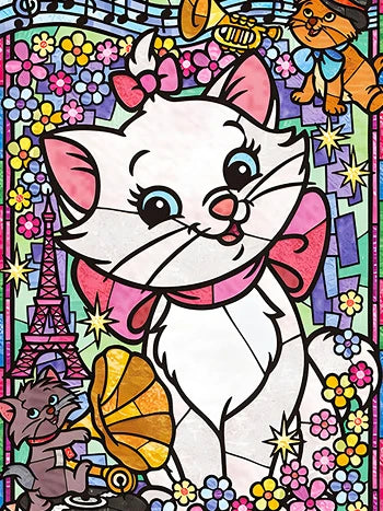 DIY The Aristocats Cartoon Mosaic 5D Diamond Art Painting 30x40cm - Creative Serenity