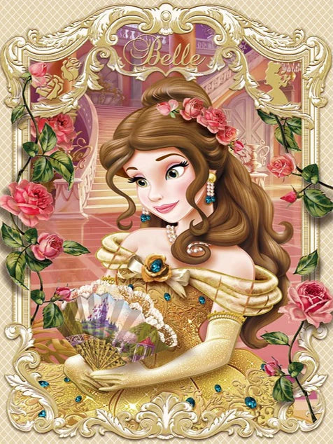 Belle DIY 5D Diamond Painting Princess 30x40cm - Creative Serenity