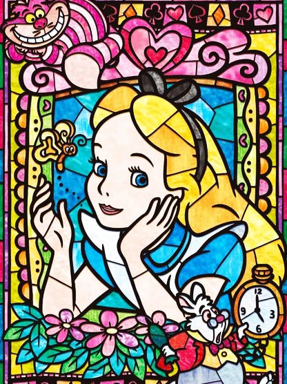 5D Alice In Wonderland Diamond Mosaic Diamond Art Princess 30x40cm - Creative Serenity