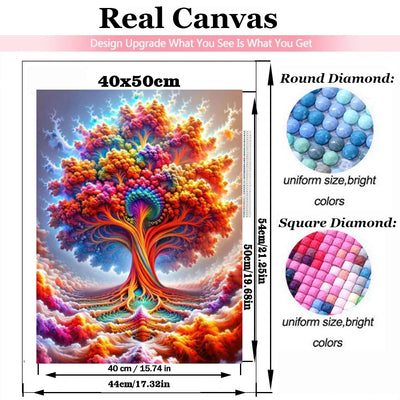DIY Psychedelic Tree 5D Diamond Art Painting - Creative Serenity