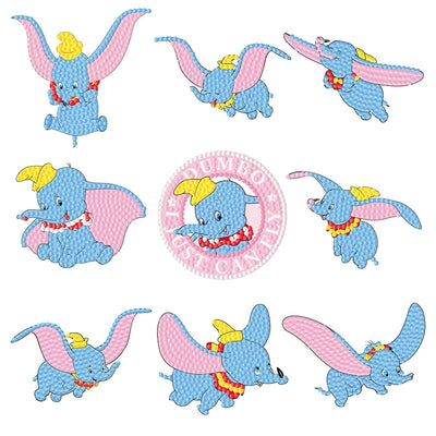 DIY Kids Dumbo Diamond Art Stickers - Creative Serenity