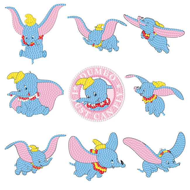 DIY Kids Dumbo Diamond Art Stickers - Creative Serenity