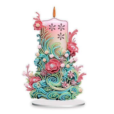 DIY Candle Diamond Art Decoration - Creative Serenity
