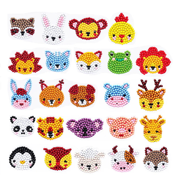 DIY Kids Animals Diamond Art Stickers - Creative Serenity
