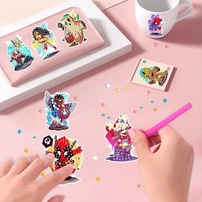 DIY Kids Pirates Diamond Art Stickers - Creative Serenity