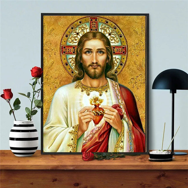 DIY Jesus Sacred Heart Diamond Art Painting - Creative Serenity