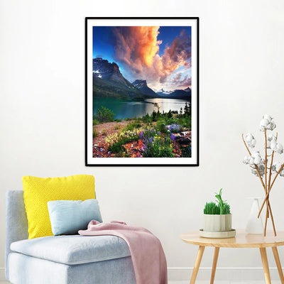 DIY Lake 5D Diamond Art Painting 30x40cm - Creative Serenity