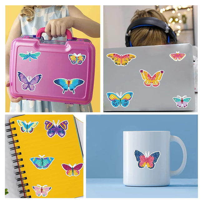 DIY Kids Butterflies Diamond Art Stickers - Creative Serenity