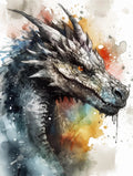 5D Dragon DIY Diamond Art Painting Animals 30x40cm - Creative Serenity